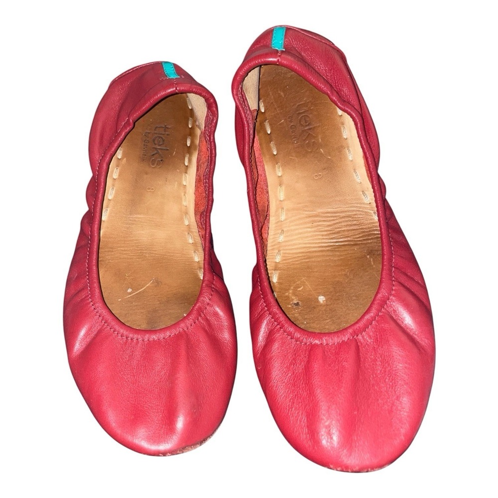 Tieks Gavrieli Ballet Flats Womens  8 Coral Foldable Flex Shoes Preppy